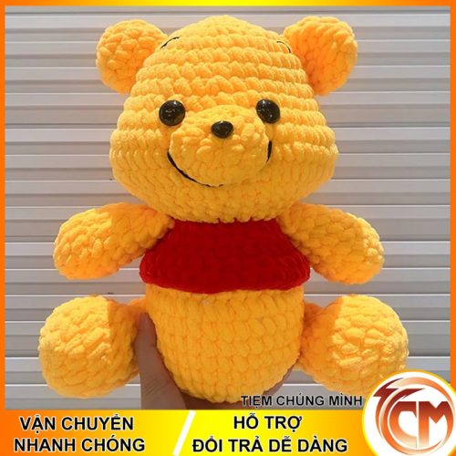 Gấu Pooh móc len