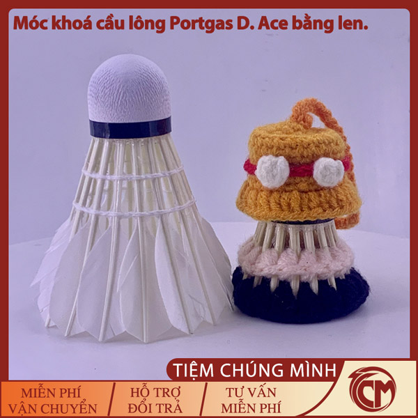 Móc khoá cầu lông Portgas D. Ace