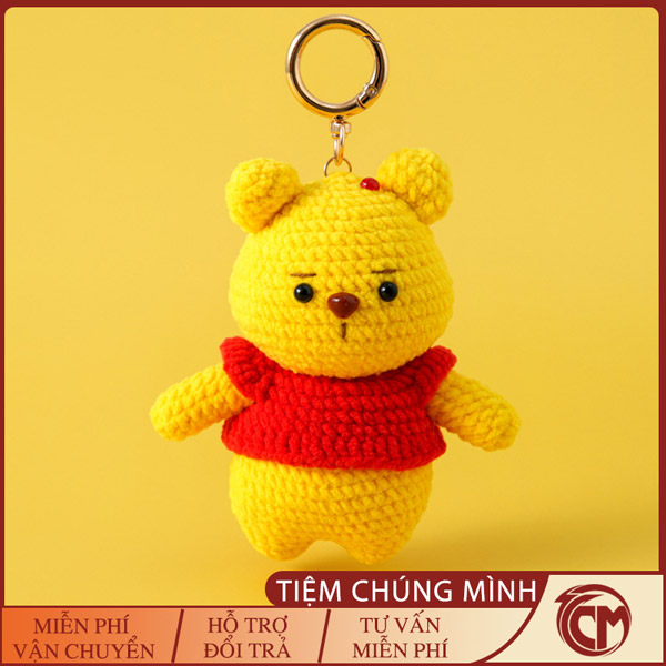 Móc khóa len Winnie the Pooh