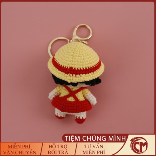 Móc khóa len hình chibi maruko-chan