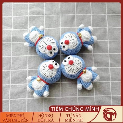 Móc khóa len Doraemon Handmade