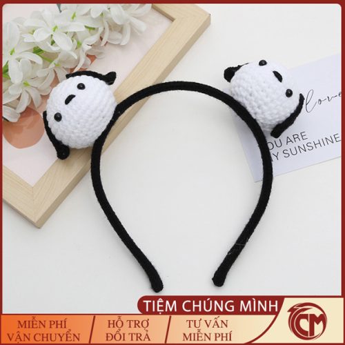 Băng đô cài tóc rửa mặt bằng len Chó Pacha