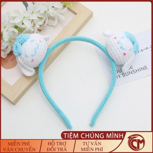 Băng Đô cài tóc rửa mặt đan bằng len