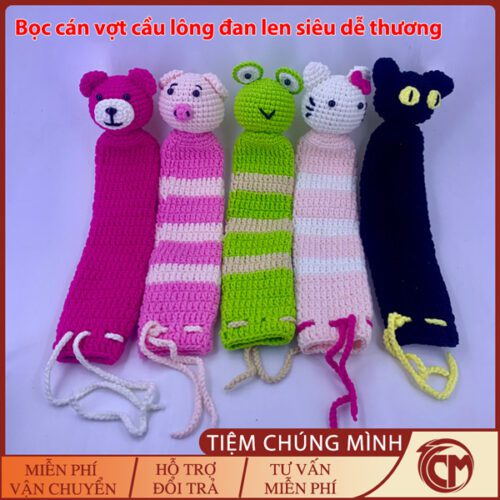 Bọc bảo vệ cán vợt cầu lông đan len