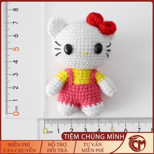 Móc khóa len Hello Kitty