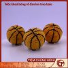 Móc khóa bóng rổ bằng len handmade