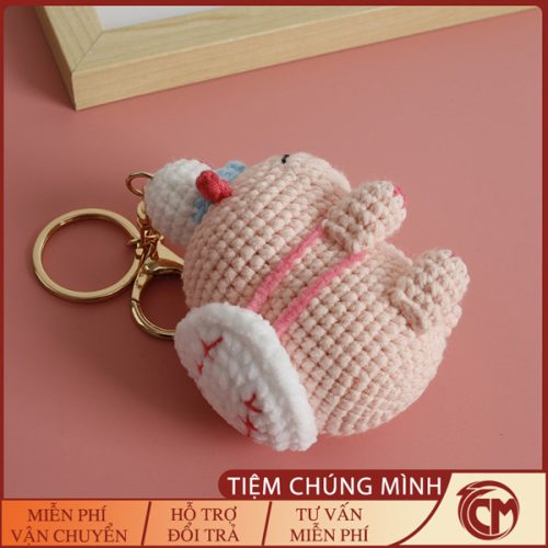Móc khóa len Capybara handmade