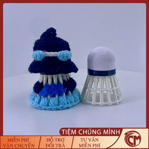 Móc khóa cầu lông nhân vật Sabo bằng len