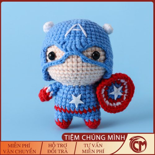 Móc len nhân vật Captain America