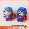 Móc len nhân vật Captain America
