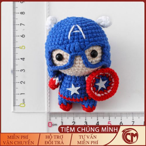 Móc len nhân vật Captain America