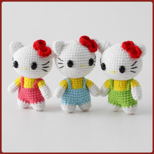 Móc khóa len Hello Kitty