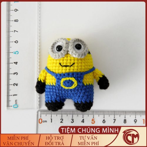 Móc khóa len Minion đáng yêu Handmade