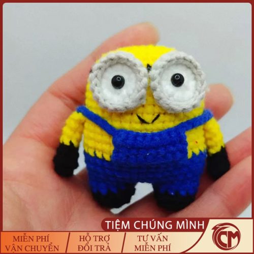 Móc khóa len Minion đáng yêu Handmade