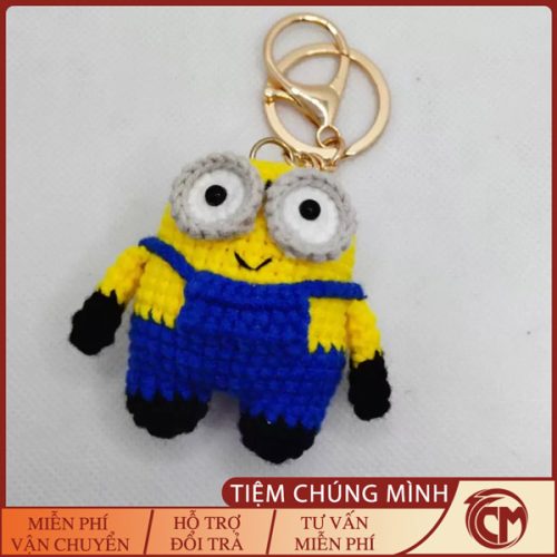 Móc khóa len Minion đáng yêu Handmade