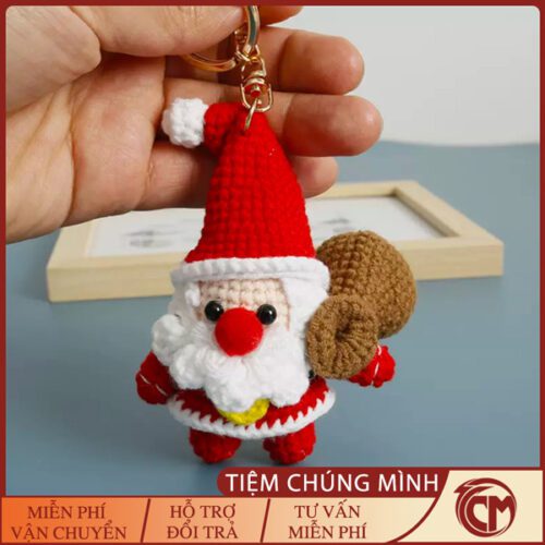 Móc khóa len ông già Noel