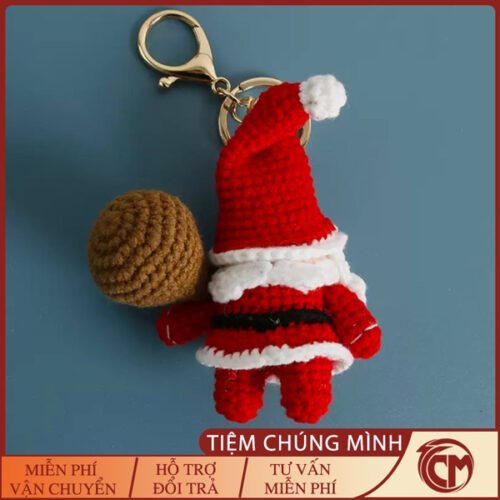 Móc khóa len ông già Noel