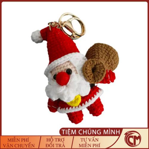 Móc khóa len ông già Noel