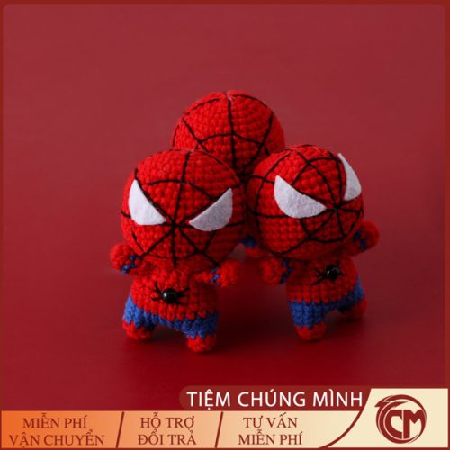 Móc len nhân vật Spider-Man Handmade