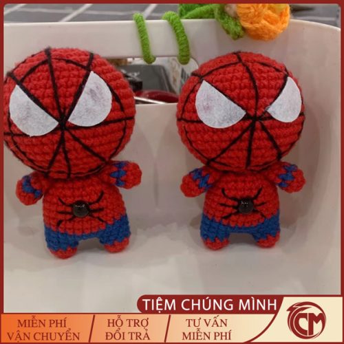Móc len nhân vật Spider-Man Handmade