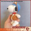 Chú Chó Snoopy đan len - Móc khóa Handmade