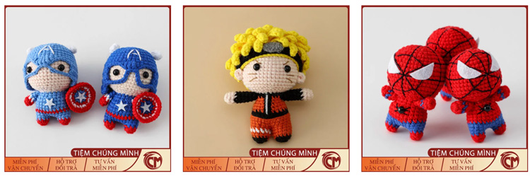 Móc khoá len Handmade