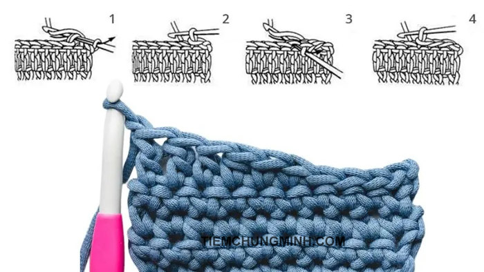 Mũi Dời / Mũi Trượt (Slip Stitch)