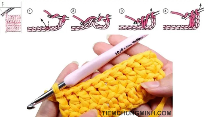 Mũi Kép Đơn (Double Crochet)