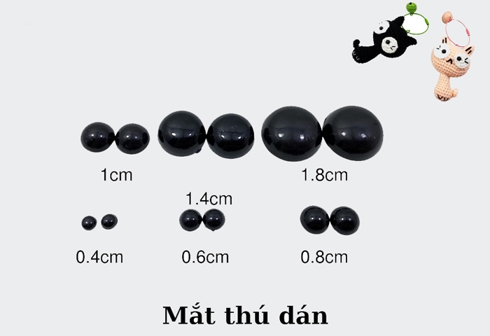 Mắt thú, phụ kiện.