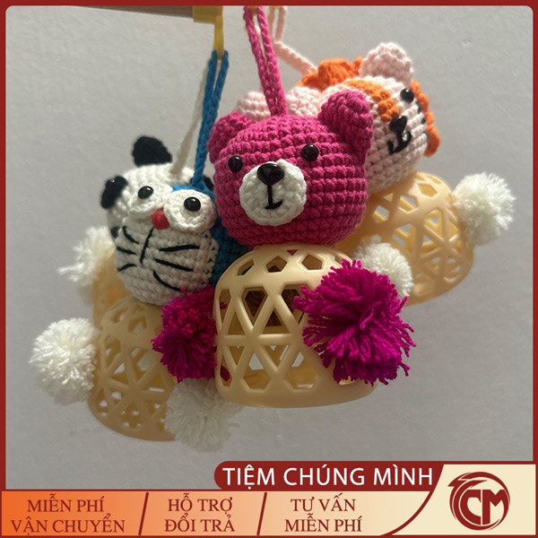 Lồng đèn trung thu cho bé hình đầu thú dễ thương