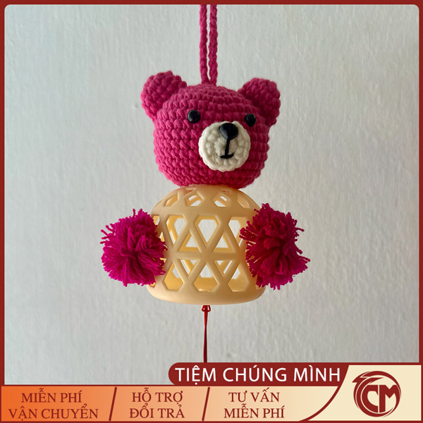 Lồng đèn trung thu cho bé hình Gấu Dâu
