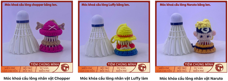 Shop bán móc khoá len cầu lông tại Hà Nội & TPHCM