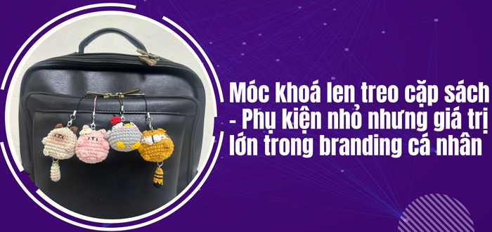 Móc khoá len treo cặp sách