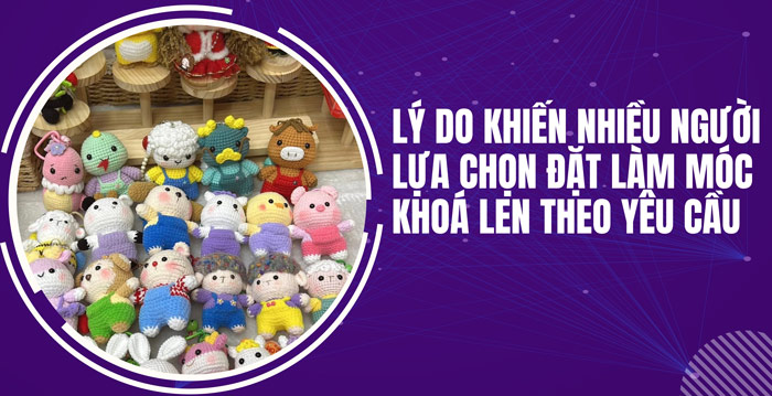 Có nên đặt làm móc khoá len theo yêu cầu không?