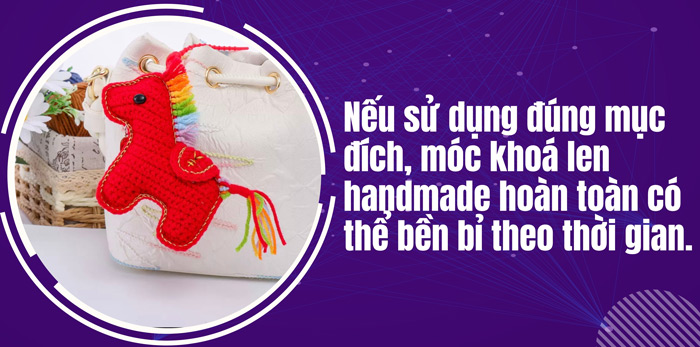 Móc khoá len Handmade có bền không? 