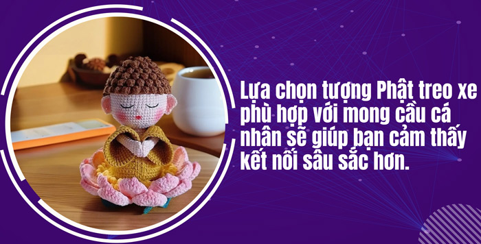 Tượng Phật treo xe ô tô