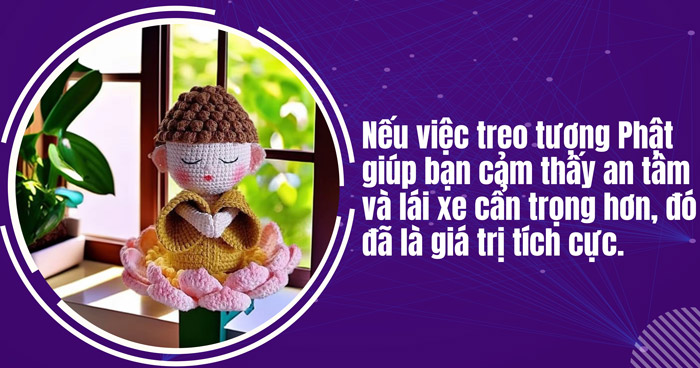 Tượng Phật treo xe ô tô