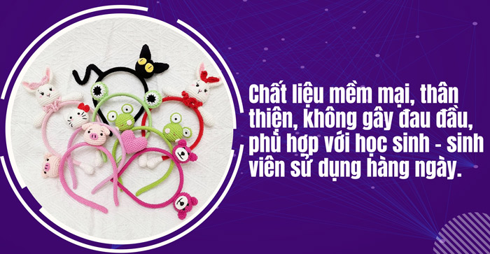 Đặc điểm nổi bật của băng đô len handmade