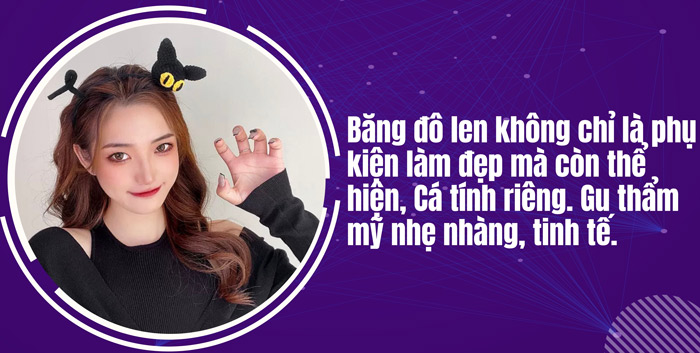 Băng đô len và phong cách thời trang học sinh – sinh viên