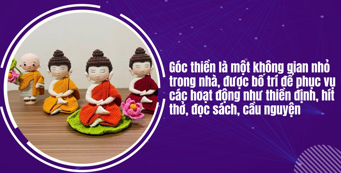 Trang trí góc thiền bằng đồ handmade